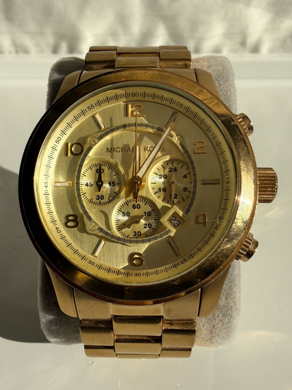 Michael Kors Gold Stainless Steel Chronograph Watch